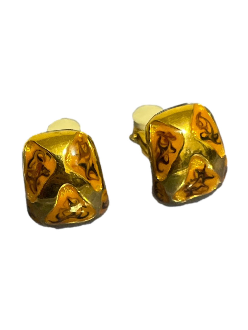 Vintage Butler Gold Tone Clip-On Earrings